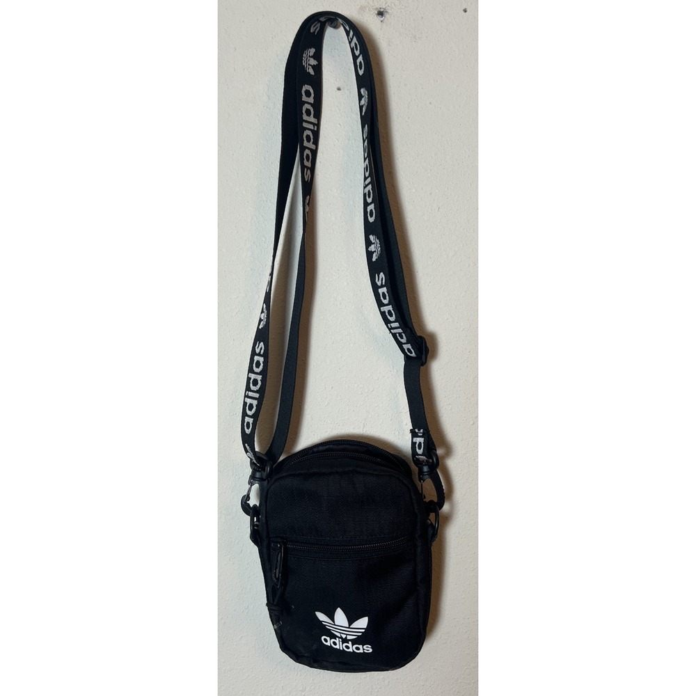 Adidas Crossbody Bag Black One Size Mini Travel Convertible